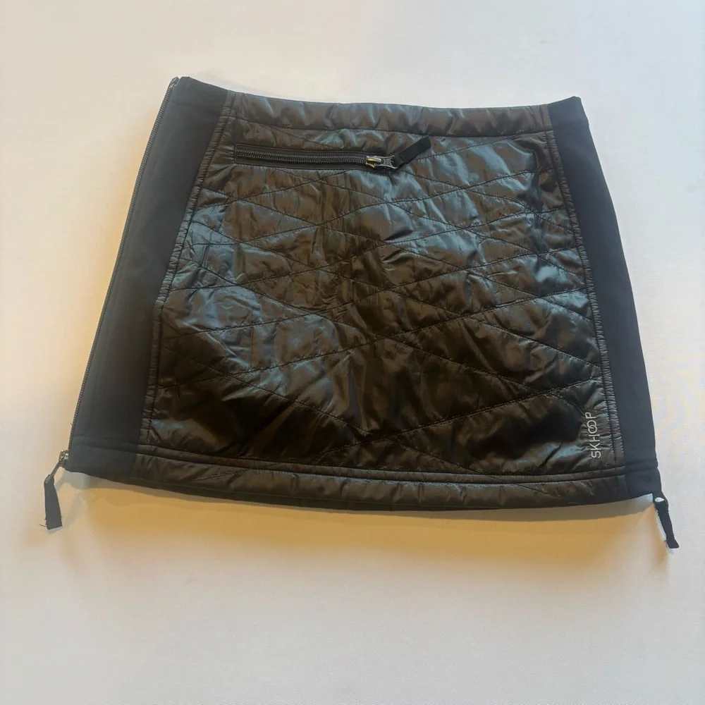 SKHOOP OF SCANDINAVIA Original Quilted Kari Mini Skirt Bum Warmer‎ Black Size XS